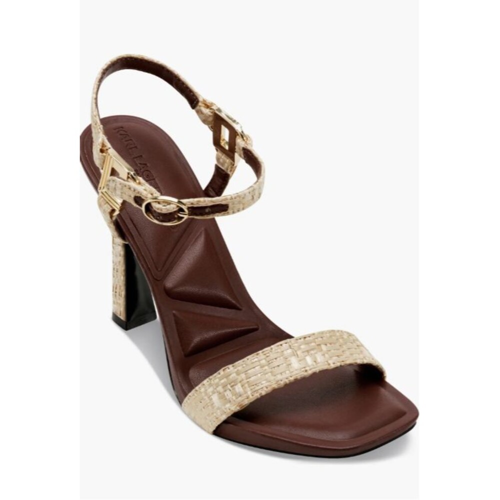 Karl Lagerfeld Womens CYBIL Ankle Strap Dressy Heels U.S 8.5 Medium (New)